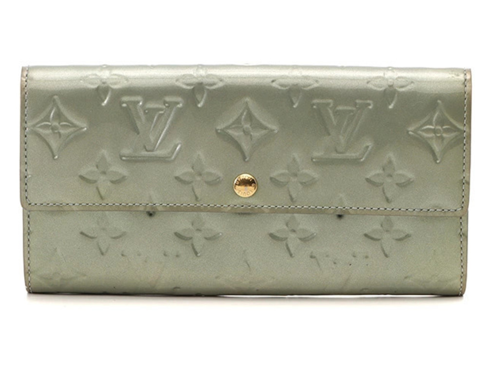 LOUIS VUITTON Wallet Accessories Portefeuille Sarah Long Vernis Blue Lagoon
